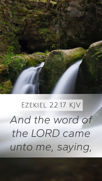Ezekiel 22:17 KJV Bible Verse Image