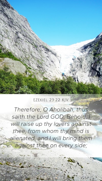 Ezekiel 23:22 KJV Bible Verse Image