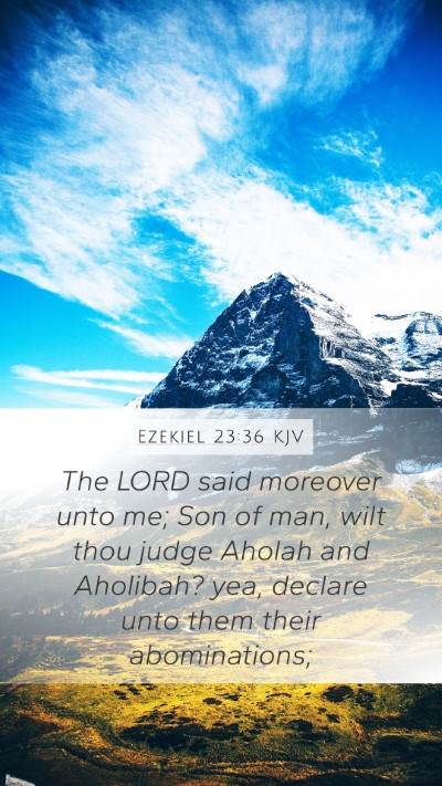 Ezekiel 23:36 KJV Bible Verse Image
