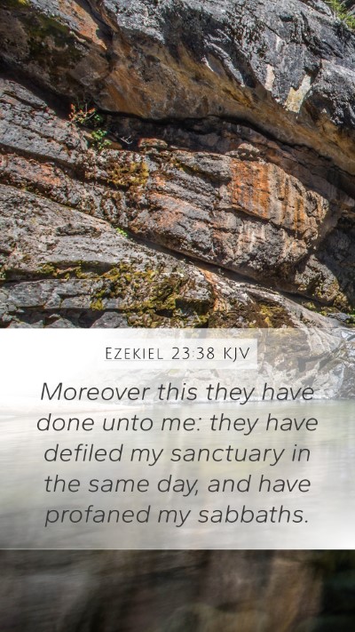 Ezekiel 23:38 KJV Bible Verse Image