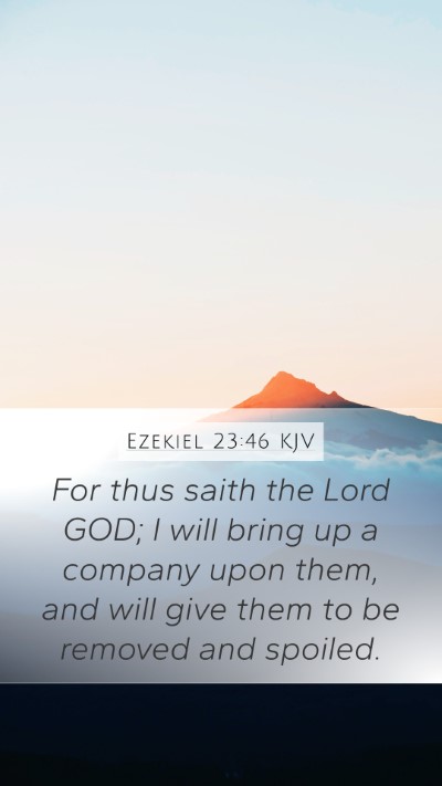 Ezekiel 23:46 KJV Bible Verse Image