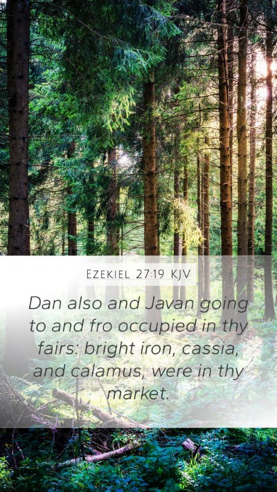 Ezekiel 27:19 KJV Bible Verse Image