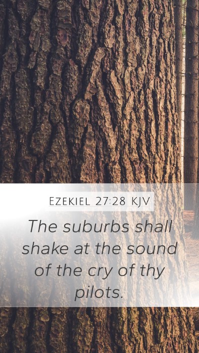 Ezekiel 27:28 KJV Bible Verse Image