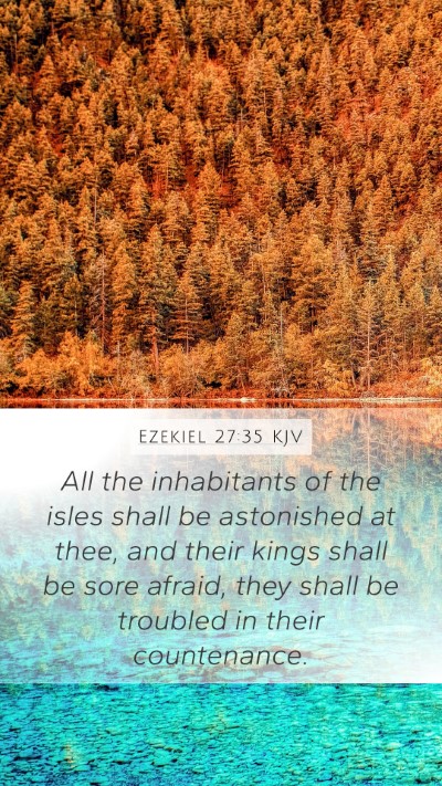 Ezekiel 27:35 KJV Bible Verse Image