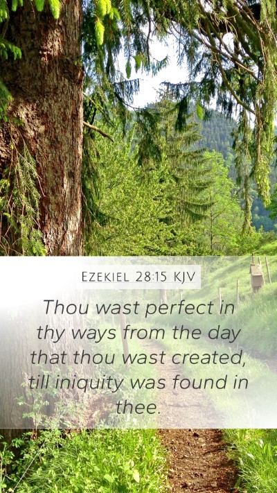 Ezekiel 28:15 KJV Bible Verse Image
