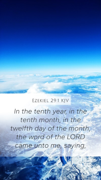Ezekiel 29:1 KJV Bible Verse Image
