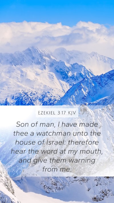 Ezekiel 3:17 KJV Bible Verse Image