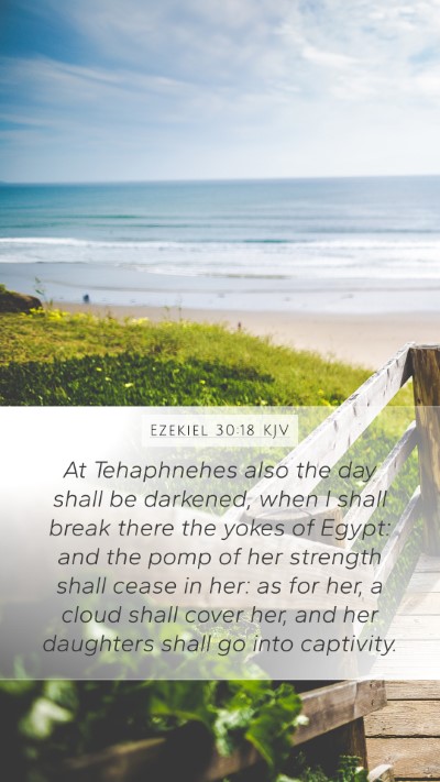 Ezekiel 30:18 KJV Bible Verse Image