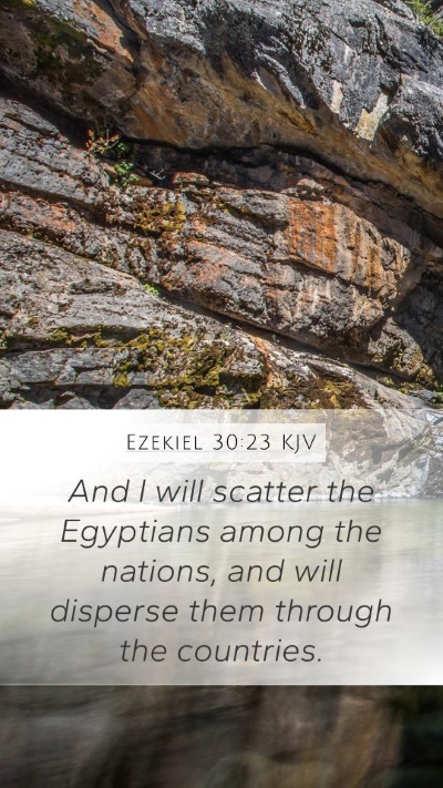 Ezekiel 30:23 KJV Bible Verse Image