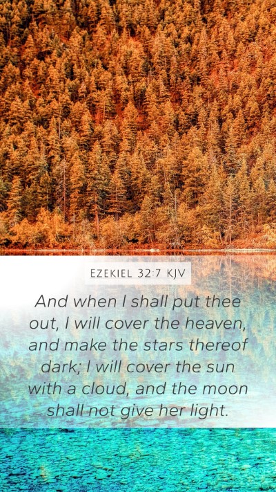 Ezekiel 32:7 KJV Bible Verse Image