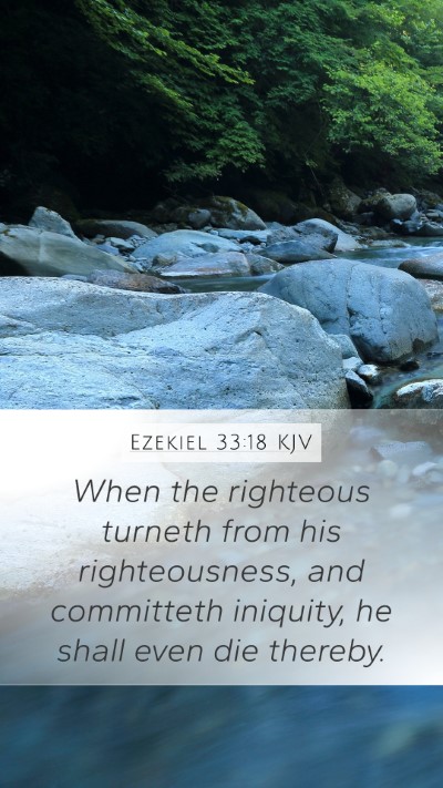 Ezekiel 33:18 KJV Bible Verse Image