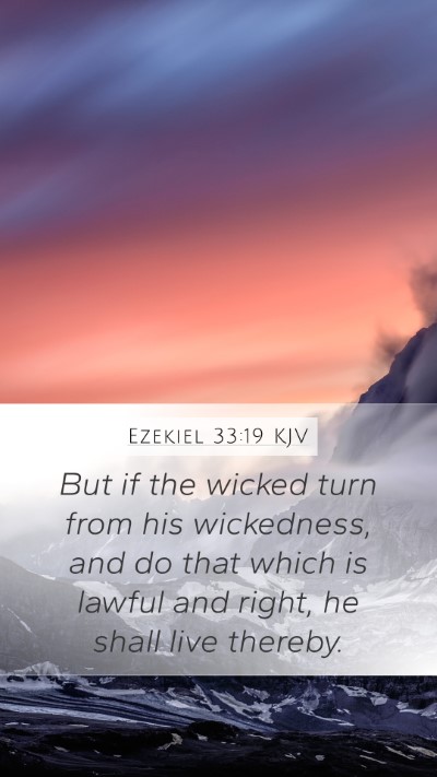 Ezekiel 33:19 KJV Bible Verse Image