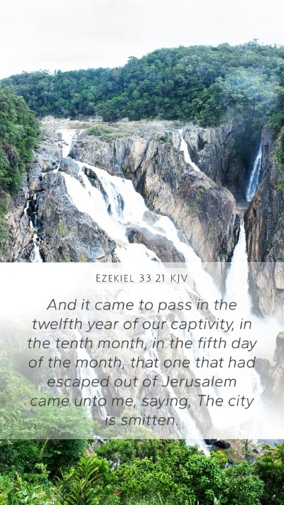 Ezekiel 33:21 KJV Bible Verse Image