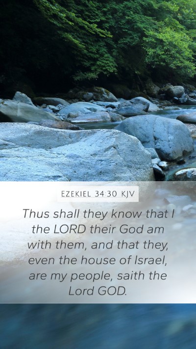 Ezekiel 34:30 KJV Bible Verse Image