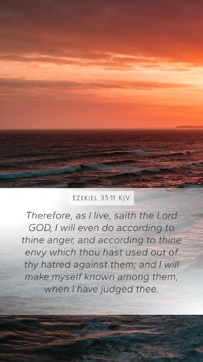 Ezekiel 35:11 KJV Bible Verse Image