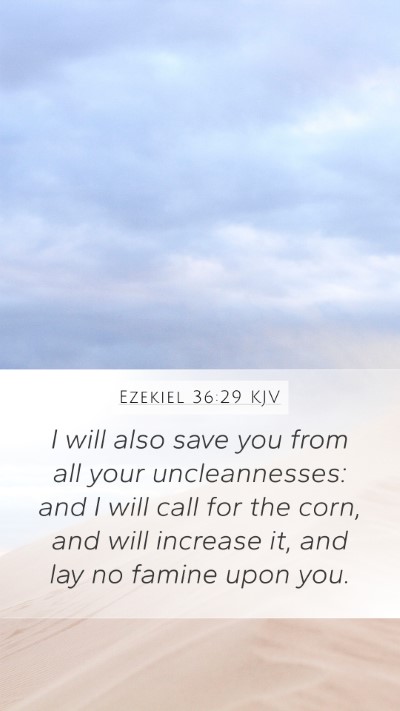 Ezekiel 36:29 KJV Bible Verse Image