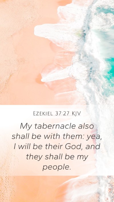 Ezekiel 37:27 KJV Bible Verse Image