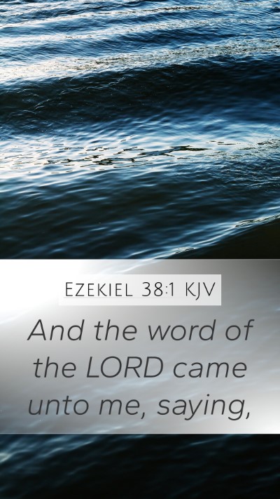 Ezekiel 38:1 KJV Bible Verse Image