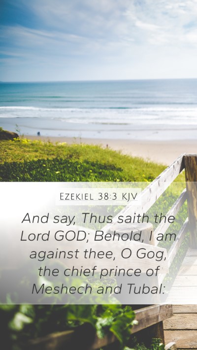Ezekiel 38:3 KJV Bible Verse Image