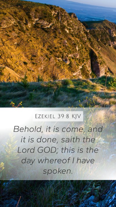 Ezekiel 39:8 KJV Bible Verse Image