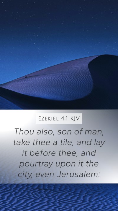 Ezekiel 4:1 KJV Bible Verse Image