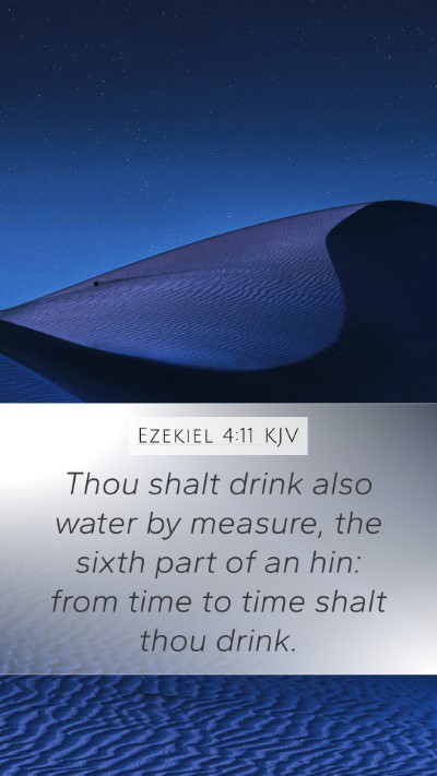 Ezekiel 4:11 KJV Bible Verse Image
