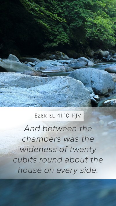 Ezekiel 41:10 KJV Bible Verse Image