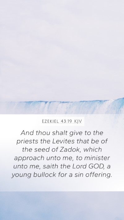 Ezekiel 43:19 KJV Bible Verse Image