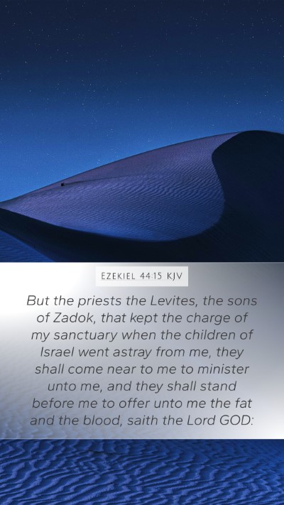 Ezekiel 44:15 KJV Bible Verse Image