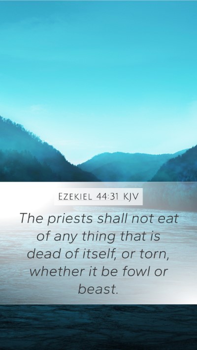 Ezekiel 44:31 KJV Bible Verse Image