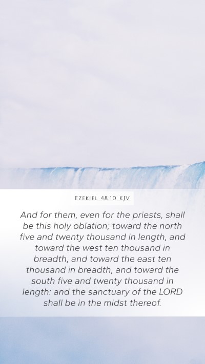 Ezekiel 48:10 KJV Bible Verse Image