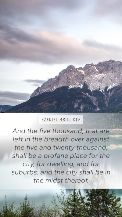 Ezekiel 48:15 KJV Bible Verse Image
