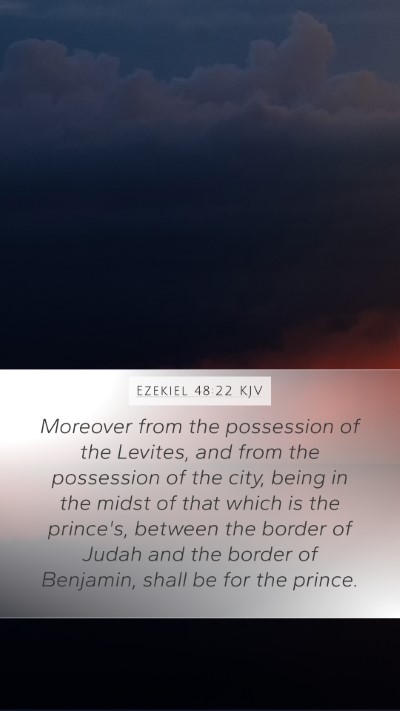 Ezekiel 48:22 KJV Bible Verse Image