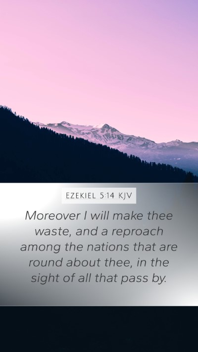 Ezekiel 5:14 KJV Bible Verse Image