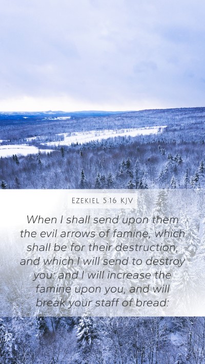 Ezekiel 5:16 KJV Bible Verse Image