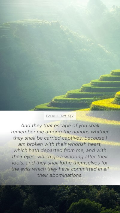 Ezekiel 6:9 KJV Bible Verse Image