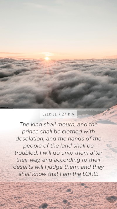 Ezekiel 7:27 KJV Bible Verse Image