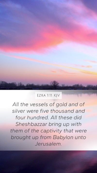 Ezra 1:11 KJV Bible Verse Image