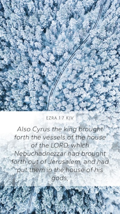 Ezra 1:7 KJV Bible Verse Image