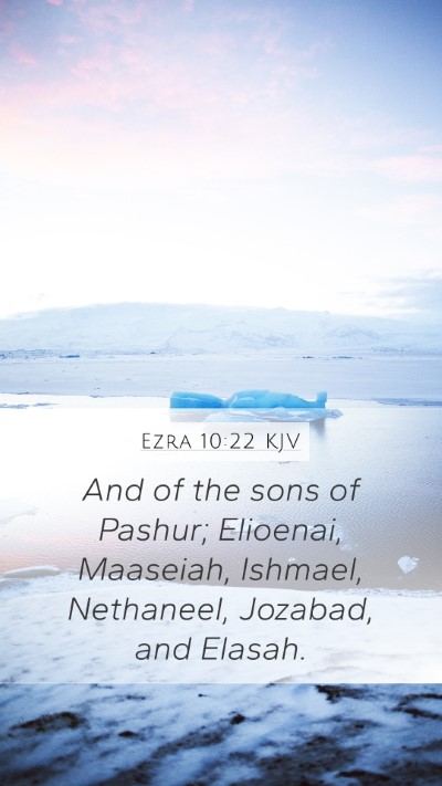 Ezra 10:22 KJV Bible Verse Image