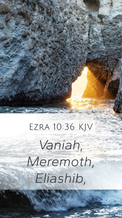 Ezra 10:36 KJV Mobile Phone Wallpaper - Vaniah, Meremoth, - Mobile Bible Verse Wallpaper