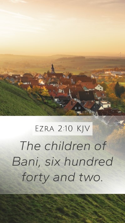 Ezra 2:10 KJV Bible Verse Image