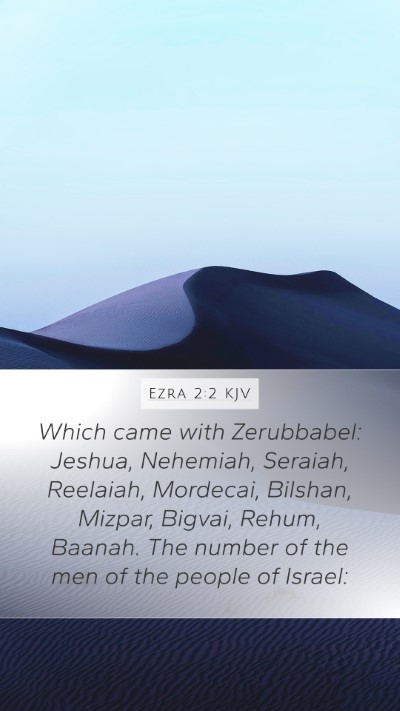 Ezra 2:2 KJV Bible Verse Image