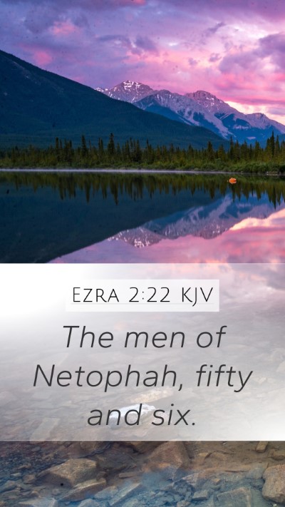 Ezra 2:22 KJV Bible Verse Image