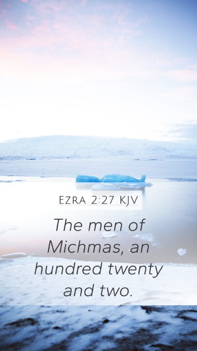 Ezra 2:27 KJV Bible Verse Image