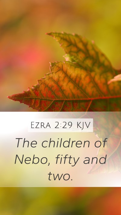 Ezra 2:29 KJV Bible Verse Image