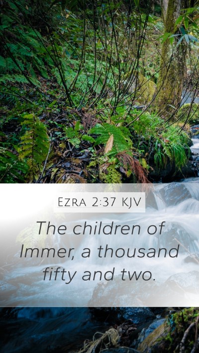 Ezra 2:37 KJV Bible Verse Image