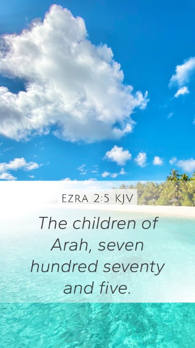 Ezra 2:5 KJV Bible Verse Image