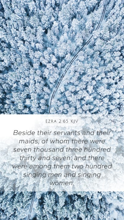 Ezra 2:65 KJV Bible Verse Image