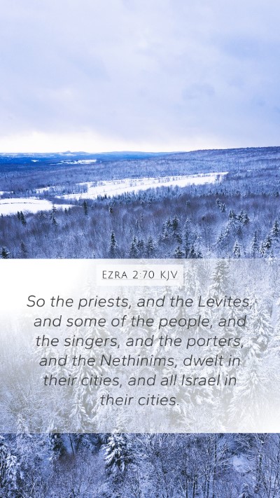 Ezra 2:70 KJV Bible Verse Image
